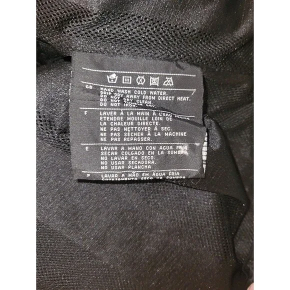 Harley Davidson Riding Jacket Womens SM Black Nylon Full Zip Leather Trim Biker - Picture 12 of 12